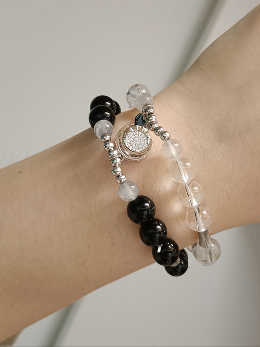 Twin Luminaries - Crystal Bracelet